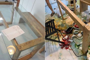 Meja Makan Tiba Tiba Meledak Setelah Makan Malam Dan Meninggalkan Luka Pemilik Rumah Baunya Seperti Tkp Pembunuhan Semua Halaman Suar