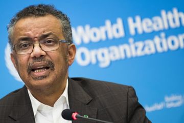 Dr Tedros Adhanom Ghebreyesus, direktur jenderal Organisasi Kesehatan Dunia (WHO).
