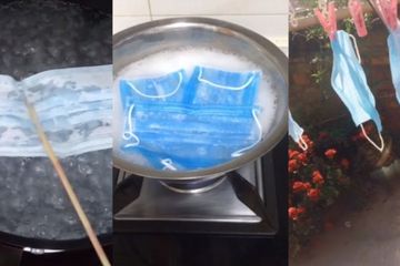 Ketersediaan semakin langka, penduduk China mulai merebus masker agar bisa dipakai ulang dalam menghadapi virus corona.