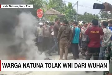 Warga Natuna protes, menolak daerahnya dijadikam lokasi isolasi 245 WNI Dari Wuhan, China. 