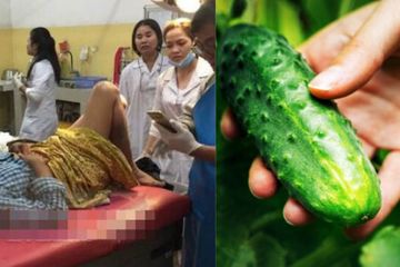 Sebuah Mentimun Ditemukan Berada di Dalam Organ Intim Wanita Usia 51 tahun