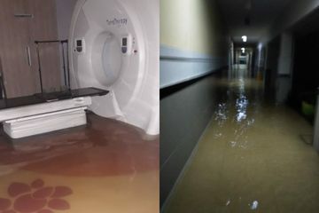 RSCM kebanjiran, alat kesehatan pun ikut terendam banjir.