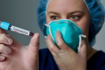 Virus Covid-19  bereplikasi secara efisien disaluran pernapasan bagian atas.