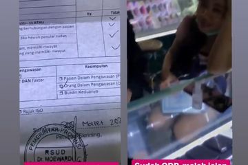 Hasil Diagnosis ODP Corona Dijadikan Becandaan, Wanita Ini Jalan-Jalan Pamer Hasil Pemeriksaan di Mal