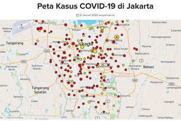 8 Kelurahan di DKI Jakarta bebas kasus positif. Walau Provinsi red zone.