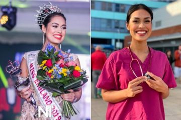 Miss Inggris yang juga peserta Miss Universe 2019, Bhasha Mukherjee, rela tanggalkan mahkota agar bisa kembali menjadi dokter untuk melayani pasien Covid-19.
