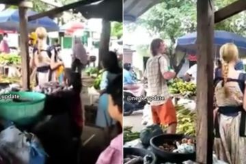 Penerbangan ke Luar Negeri Ditutup, 2 Bule Ini Ngamen di Pasar Guna Menyambung Hidup Selama Pandemi Corona di Indonesia