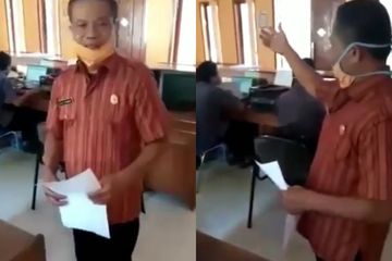 Sarman, Kepala Desa Randegan, Kecamatan Wangon, Kabupaten Banyumas, Jawa Tengah.
