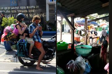 Terjebak di Negara Orang Gegara Pandemi Covid-19 hingga Kehabisan Uang, Sepasang Bule Asal Rusia Mendadak Viral Lantaran Gendong Bayi Sambil Ngamen di Pasar Demi Menyambung Hidup