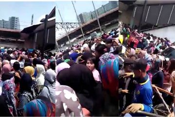 Jalan menuju Pasar Tanah Abang 