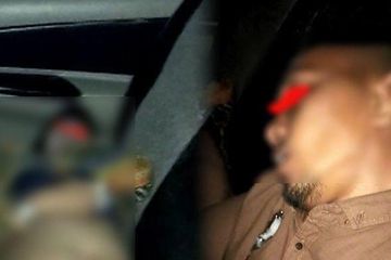 Zul dan H, pasangan ASN mesum yang ditemukan pingsan di dalam mobil di Medan, Kamis (4/6/2020). 