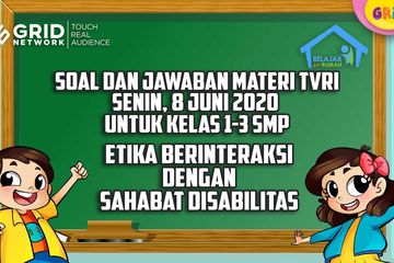 Soal Dan Jawaban Etika Berinteraksi Dengan Sahabat Disabilitas Belajar Dari Rumah Tvri 8 Juni 2020 Kids