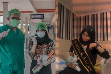 Kisah Inspiratif, Perjuangan Mahasiswi Kerjakan Skripsi hingga Ujian di Ruang Isolasi Sembari Lawan Corona