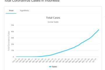 Total kasus virus corona di Indonesia