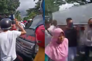 Warga berhamburan cegat ambulans dan ambil paksa jenazah Covid-19 di Maluku.