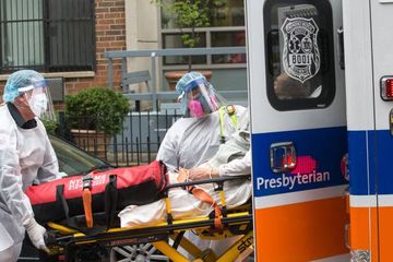 Kasus kematian akibat virus corona di Amerika Serikat.