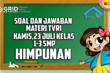 Soal Dan Jawaban Tentang Himpunan Materi Belajar Dari Rumah Tvri 23 Juli 2020 Semua Halaman Kids