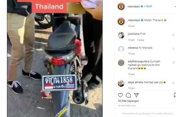 Berplat Huruf Thailand Polisi Tilang Pemuda Ini Sambil Ngomong Sawadikap Semua Halaman Hai