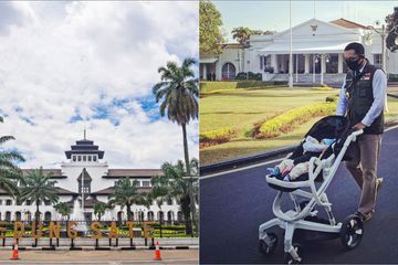 Gedut Sate ditutup akibat ada 40 pegawai terkena Covid-19, Ridwan Kamil masih ajak bayinya berjemur
