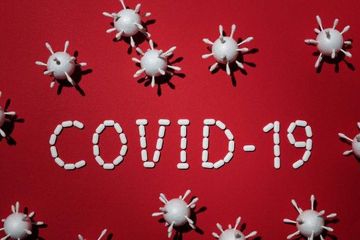 Ilustrasi virus corona (Covid-19).