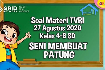 Soal Dan Jawaban Seni Membuat Patung Belajar Dari Rumah 27 Agustus 2020 Untuk 4 6 Sd Kids