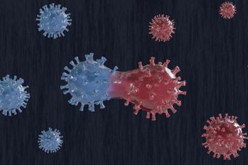Ilustrasi - Mutasi virus corona.
