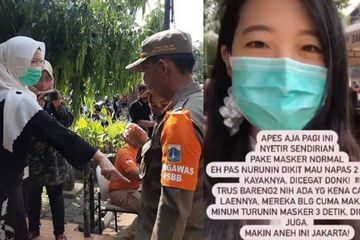 Makin Aneh Ini Jakarta! Polemik Bermasker di Mobil, Jawaban Ahli Paru; Kalau Lagi Sendiri Untuk Apa?