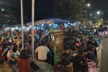 Ratusan remaja di Semarang malah berkerumun di tengah pandemi Covid-19