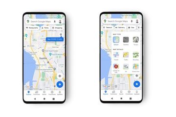 Fitur Covid layer di google map berisi informasi tentang penyebaran corona di tingkat negara bagian atau provinsi, kabupaten, dan kota.