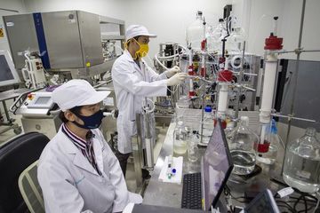 Lembaga Biologi Molekuler Eijkman, tempat dikembangkannya vaksin Merah Putih Covid-19. Vaksin ini disiapkan untuk menjadi andalan pada 2020 agar tak perlu vaksin impor.