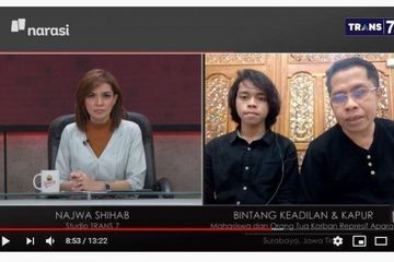 Bintang Keadilan sempat menghilang saat mengikuti demo menolak Omnibus Law