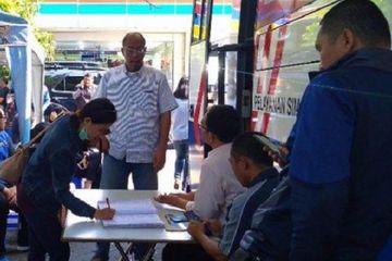 Perpanjangan SIM di layanan SIM Keliling Jakarta (ilustrasi).