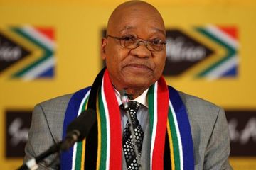 Presiden Afrika Selatan Cyril Ramaphosa .