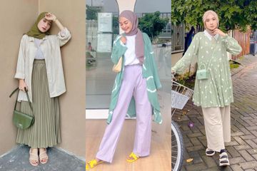 Inspirasi Padu Padan Outfit Hijab Warna 