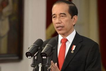 Presiden Jokowi bicara soal vaksin Nusantara.
