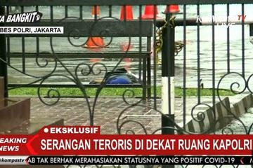 ZA terkapar di dekat ruangan Kapolri.