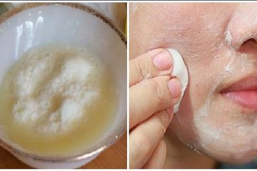 Baking soda dan madu untuk wajah.