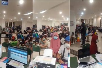 Kondisi IGD RSD Wisma Atlet dipenuhi pasien Covid-19