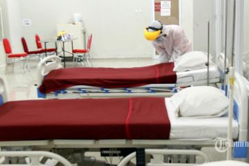 Potret Ruang perawatan di Wisma Atlet