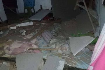 Akibat gempa di Yogyakarta pada Senin (28/6/2021)