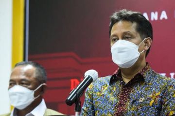 Menteri Kesehatan Budi Gunadi Sadikin usai rapat terbatas di kantor Presiden (30/5/2021) 