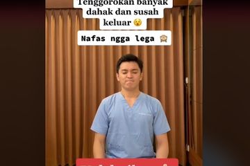 Tps mengeluarkan dahak dari dr Adrian Setiaji.