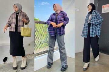 Rekomendasi Kemeja Kotak-kotak untuk Hijabers ala Selebgram Siti ...