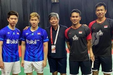 Potret Herry IP sebelum kedua anak didiknya; Marcus/Kevin dan Hendra/Ahsan berlaga di final Indonesia Masters 2020.