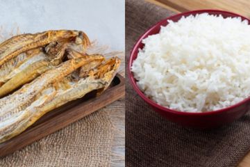Manfaat makan ikan asin pakai nasi putih