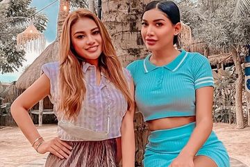 Millen Cyrus Pakai Hijab di Pengajian 4 Bulanan Aurel Hermansyah ...