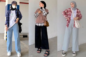 Style Hijab Kemeja Kotak-kotak dari Selebgram Fitri Hasiani untuk ...