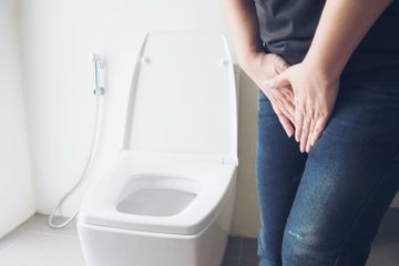 Berjongkok di atas toilet duduk tidak disarankan.