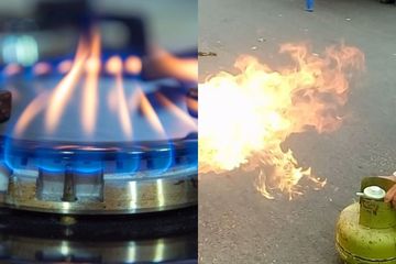 Jenis Gas Memasak Warna Oren