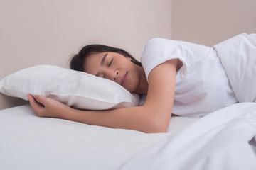 Posisi tidur setelah dua garis biru